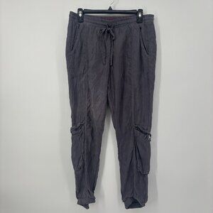 Johnny Wash Ramble Cargo Jogger Pants Gray Womens Size Small‎ *Read